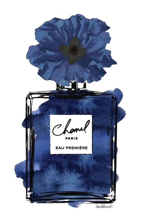 blue chanel wall art